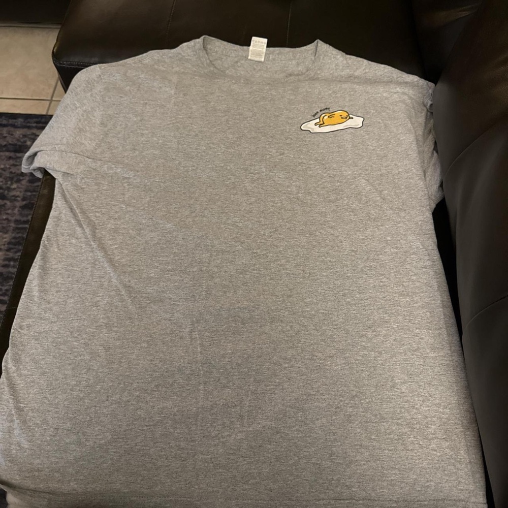 Grey Gudetama cotton t-shirt